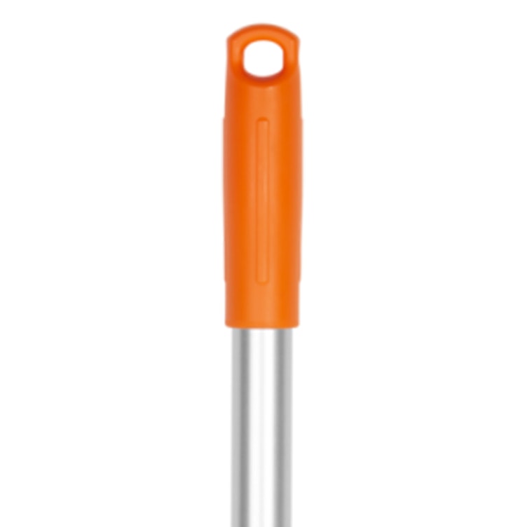 57.5" Vikan® Aluminum Handle with Orange Polypropylene Tip & Cap