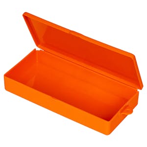 Orange V-Series Box with 1 Compartment (Open Core) - 7" L x 3-1/4" W x 1" Hgt.