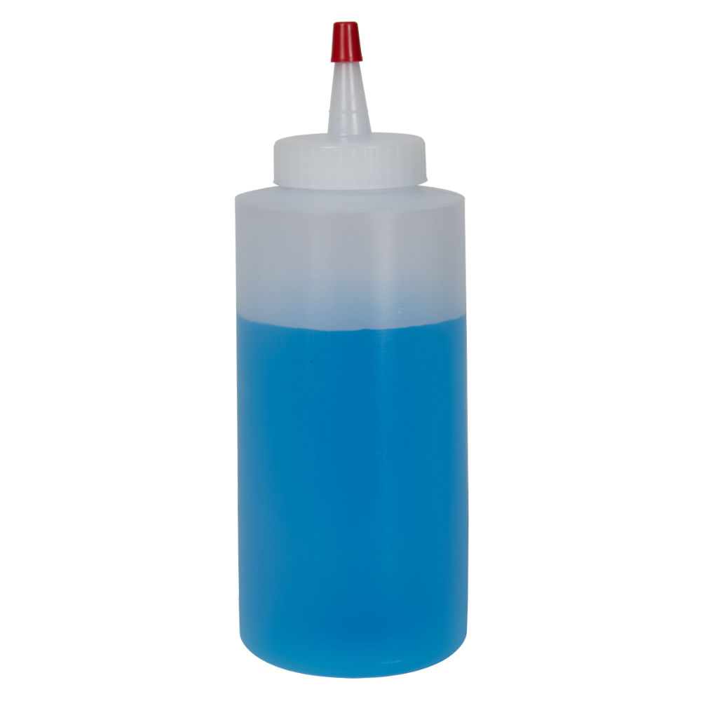 C*T様 ボトルシップ 8 oz. Natural LDPE Wide Mouth Cylindrical Bottle with 38/400