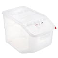 13 Gallon (52 Quart) Translucent Polypropylene Accessible Ingredient Bin with ColorClip Lid