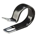 1/4" Dia. x 1/2" W Black Vinyl-Coated Steel Cable Clamp