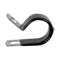 5/8" Dia. x 1/2" W Black Vinyl-Coated Steel Cable Clamp