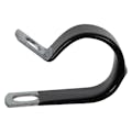 3/4" Dia. x 1/2" W Black Vinyl-Coated Steel Cable Clamp