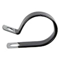 1" Dia. x 1/2" W Black Vinyl-Coated Steel Cable Clamp