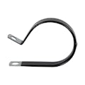 2" Dia. x 1/2" W Black Vinyl-Coated Steel Cable Clamp