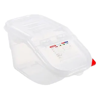 1.8 Gallon (7.3 Quart) Translucent Polypropylene Accessible Ingredient Bin with ColorClip Lid