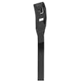 14.5" - 120 lb. Black Nylon Wide No-Snag Cable Zip Tie with a 4" Max. Bundle Dia.