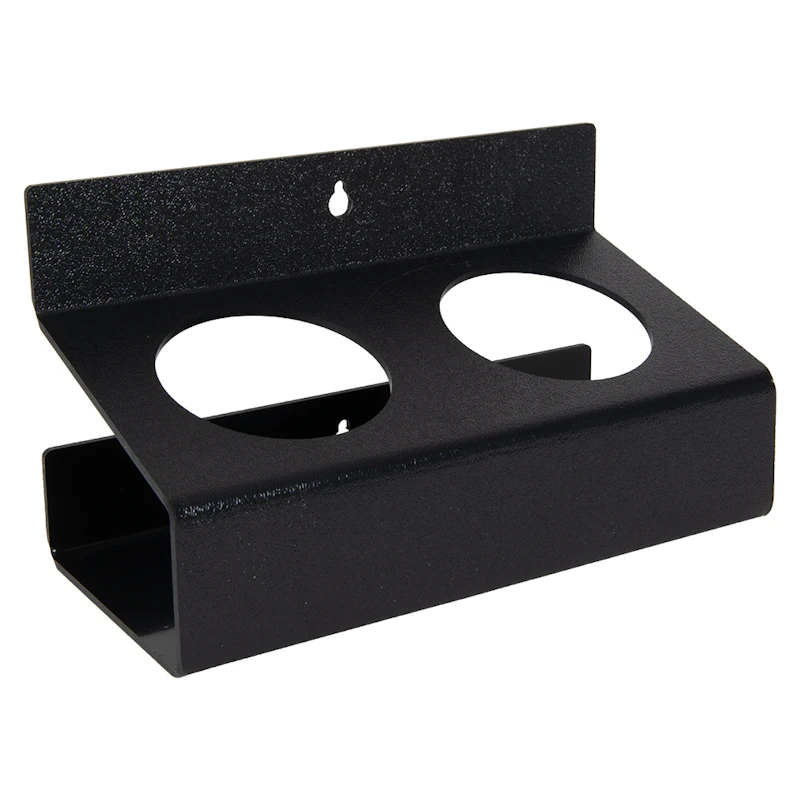 Double Black Styrene Bottle & Can Holder - 3" Dia. Openings