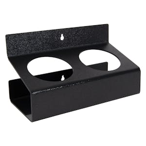 Double Black Styrene Bottle & Can Holder - 3-1/4" Dia. Openings