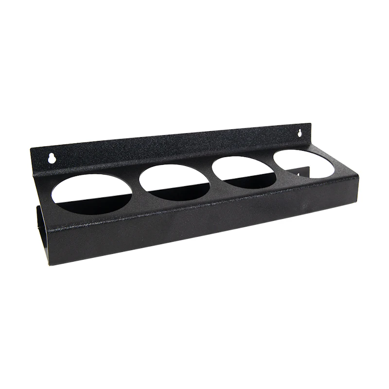 Quadruple Black Styrene Bottle & Can Holder - 3-3/4" Dia. Openings
