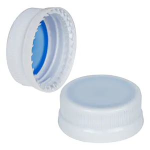 38mm 2-Lead White Polypropylene Tamper-Evident Beverage Cap