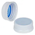 38mm 2-Lead White Polypropylene Tamper-Evident Beverage Cap