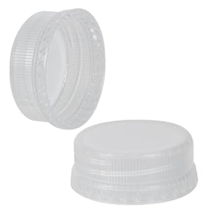 38mm 2-Lead Clear Polypropylene Tamper-Evident Beverage Cap