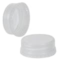 38mm 2-Lead Clear Polypropylene Tamper-Evident Beverage Cap