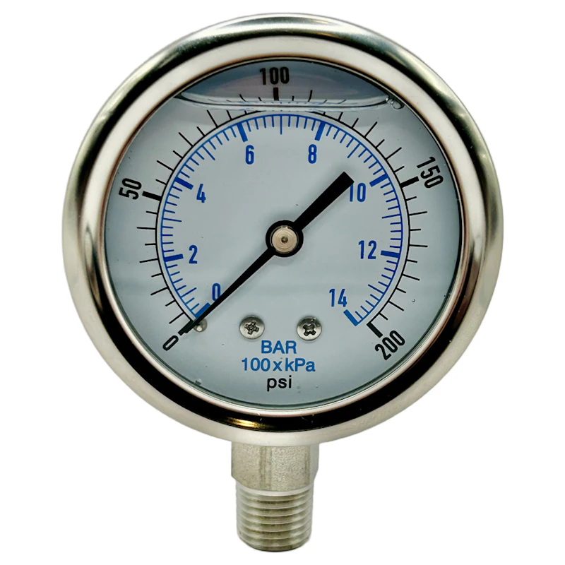 Stainless Steel Industrial Pressure Gauges