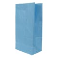 2 lb. Blue Kraft Paper SOS Bags - 4-1/8" W x 7-7/8" L + 2-1/2" BG (Case of 500)