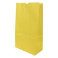 2 lb. Yellow Kraft Paper SOS Bags - 4-1/8" W x 7-7/8" L + 2-1/2" BG (Case of 500)
