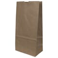 2 lb. Natural Kraft Paper Heavy-Duty SOS Bags - 4-1/8" W x 7-7/8" L + 2-1/2" BG (Case of 250)