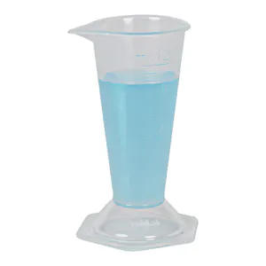 12mL Polypropylene Conical Graduate with Hexagonal Base
