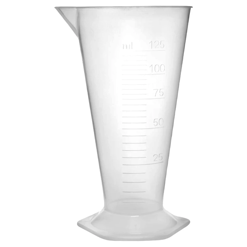125mL Polypropylene Conical Graduate with Hexagonal Base