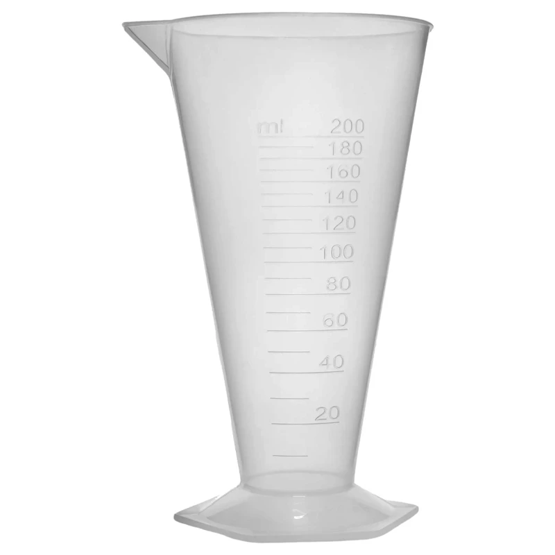 200mL Polypropylene Conical Graduate with Hexagonal Base