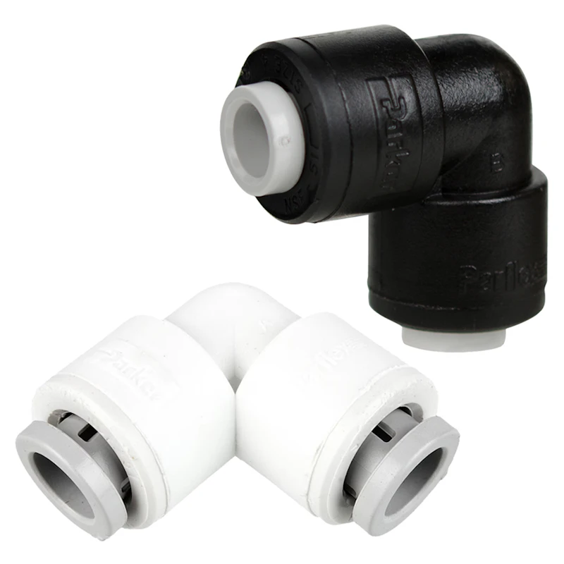 Parker TrueSeal™ Polypropylene Push-In 90° Union Elbows
