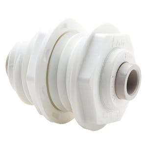 Parker TrueSeal™ Polypropylene Push-In Bulkhead Unions