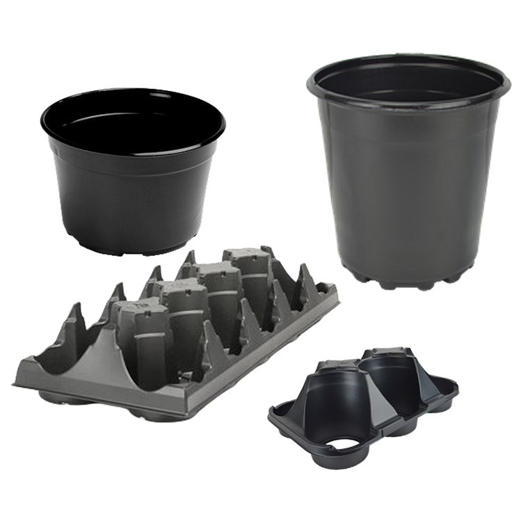 Round Thermoformed Plant Pots & Trays