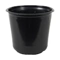4" Round Black Thermoformed Maxi-Grow Standard Plant Pot with Tag Slots - 4" Dia. x 3.49" Hgt. (Case of 825)