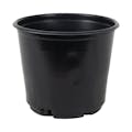 4.5" Round Black Thermoformed Maxi-Grow Geranium Plant Pot with Tag Slot - 4.5" Dia. X 4.02" Hgt. (Case of 450)