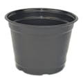 6" Round Black Thermoformed Maxi-Grow Azalea Plant Pot - 6" Dia. X 4.38" Hgt. (Case of 220)