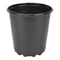 6.5" Round Black Thermoformed Maxi-Grow Trade Gallon Plant Pot with Tag Slots - 6.5" Dia. x 6.5" Hgt. (Case of 200)