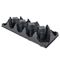 10-Place Black Thermoformed Filling Tray for 4.5" Round Maxi-Grow Plant Pots - 22.4" L x 8.9" W x 4.19" Hgt. (Case of 75)