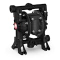Non-Metallic Pivot UP05 Series Conductive Polypropylene High-Flow Air-Operated Double Diaphragm (AODD) Pump with 1/2" NPT Lateral Ports with 14.3 GPM Flow & Acetal & PTFE Wetted Parts