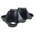 6-Place Black Thermoformed Filling Tray for 6.5" Round Plant Pots - 19.63" L x 13" W x 6.63" Hgt. (Case of 50)