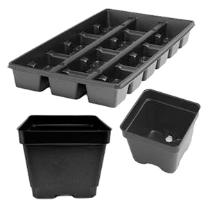 Square Thermoformed Plant Pots & Trays