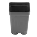 3" Square Black Thermoformed  Deep Plant Pot - 2.63" L x 2.63" W x 3.5" Hgt. (Case of 800)