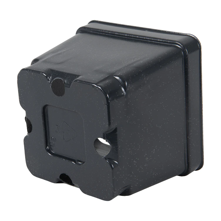 4.5" Square Black Thermoformed  Plant Pot - 4.19" L x 4.19" W x 3.63" Hgt. (Case of 375)