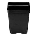 4.5" Square Black Thermoformed  Deep Plant Pot - 4.19" L x 4.19" W x 4.88" Hgt. (Case of 375)