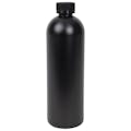 16 oz. Black HDPE Cosmo Bottle with 24/400 Black Ribbed CRC Cap with F217 Liner