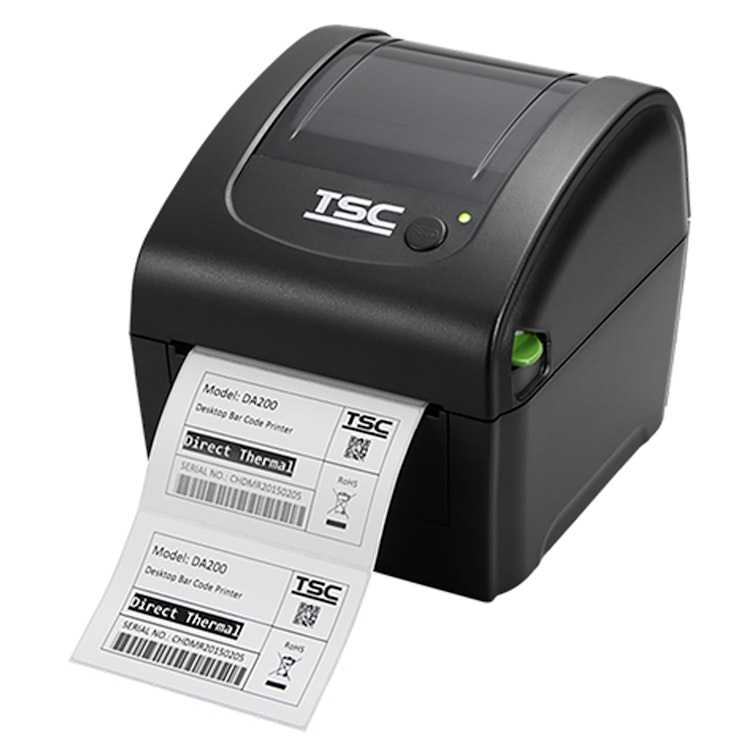 DA220 Series 4" Desktop Direct Thermal Label Printer with USB & Ethernet - 1" to 1.5" Core, 4.25" Max. Print Width