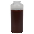 12 oz. Natural Polypropylene Hot-Fill Cylindrical Sauce Bottle with 38/400 Neck (Cap Sold Separately)