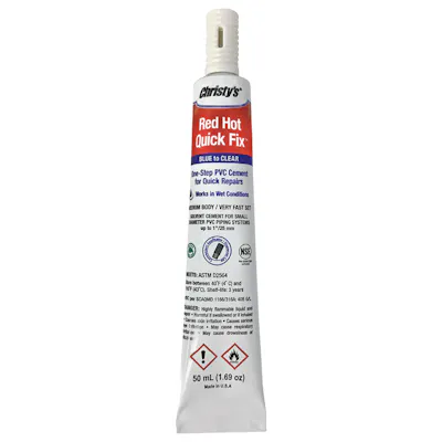 Christy's® Red Hot Quick Fix™ PVC Cement