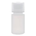 15mL Natural HDPE Narrow Mouth Round Reagent Bottle with 20/415 Natural Polypropylene Cap - Package of 12