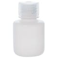 30mL Natural HDPE Narrow Mouth Round Reagent Bottle with 20/415 Natural Polypropylene Cap - Package of 12