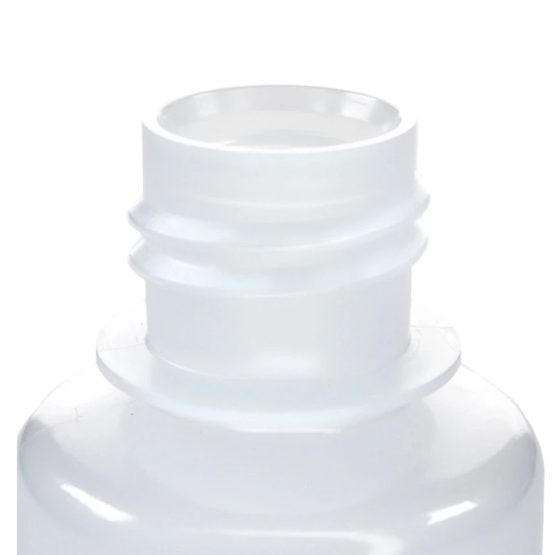 30mL Natural LDPE Narrow Mouth Round Reagent Bottle with 20/415 Natural Polypropylene Cap - Package of 12