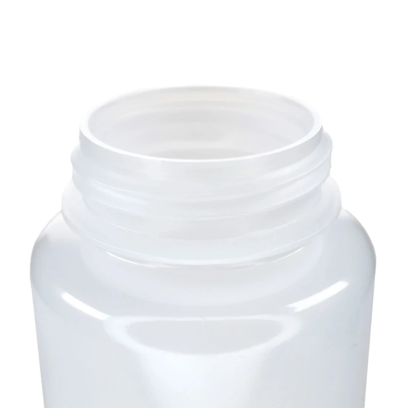 500mL Natural LDPE Wide Mouth Round Reagent Bottle with 53/415 Natural Polypropylene Cap - Package of 12