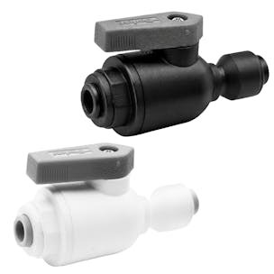 Parker TrueSeal™ Polypropylene Push-In Union Two-Way Ball Valves