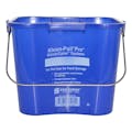 6 Quart Blue Polypropylene Square Kleen-Pail® Pro™ Color-Coded Cleaning Bucket with Metal Handle