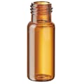 2mL Amber Borosilicate Glass Non-Graduated DiamondPure™ Chromatography Vial with 9mm Threaded Neck (Cap Sold Separately) - Case of 1000